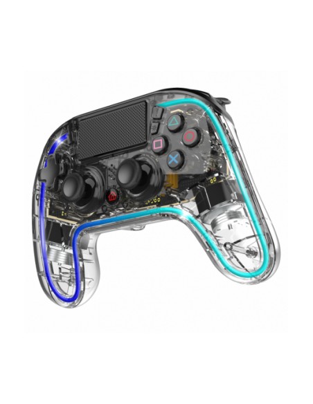 Neon Bluetooth Transparente Gamepad Analógico PlayStation 4, Playstation 3