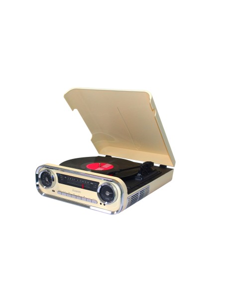 01TT15 tocadisco Tocadiscos de tracción por correa Beige, Negro