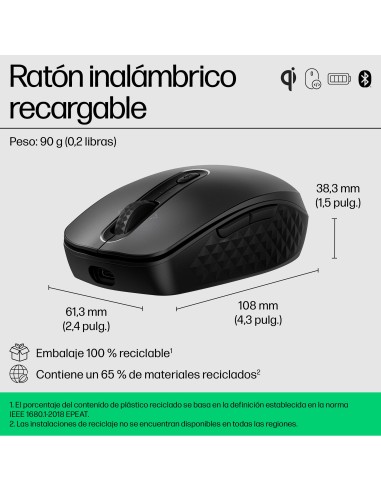 Ratón inalámbrico recargable 690