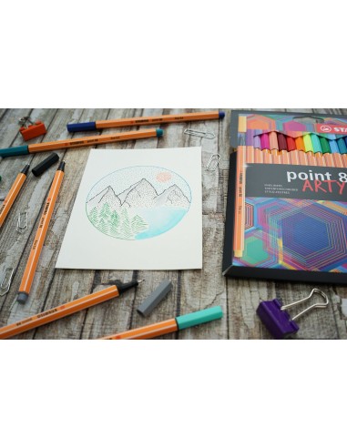 Point 88 ARTY rotulador de punta fina Colores surtidos 18 pieza(s)