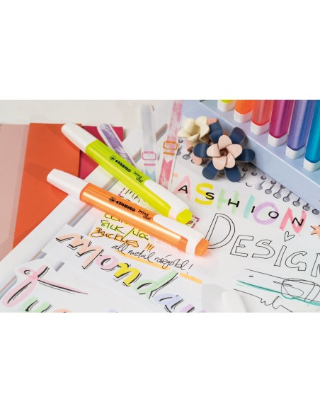  C/10 marcadores fluorescentes swing cool rosa 275/56 