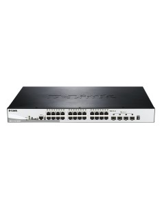 DGS-1510-28XMP switch Gestionado L2/L3 Gigabit Ethernet (10/100/1000) Energía sobre Ethernet (PoE) Negro, Gris