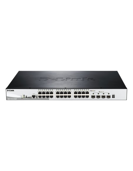 DGS-1510-28XMP switch Gestionado L2/L3 Gigabit Ethernet (10/100/1000) Energía sobre Ethernet (PoE) Negro, Gris