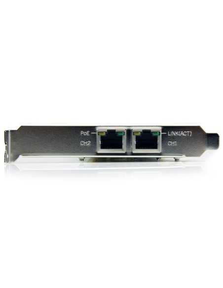 Tarjeta Adaptador de Red PoE/PSE PCI Express PCIe Gigabit Ethernet con 2 Puertos RJ45