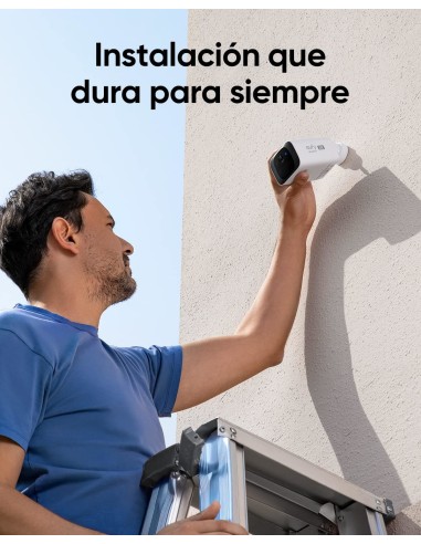 Security SoloCam S220, Camara vigilancia WiFi Exterior, Camara vigilancia WiFi Exterior Solar,2K resolución, IP67, nessun canon