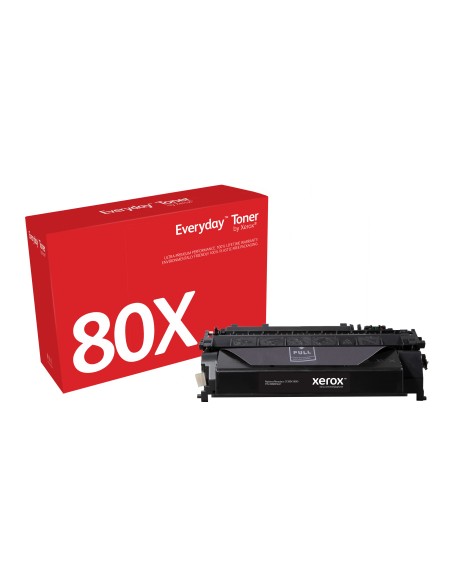 Everyday El tóner Everyday Negro de Xerox es compatible con HP 80X (CF280X), Capacidad extra alta