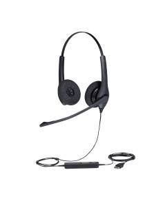 Biz 1500 Duo USB Auriculares Alámbrico Diadema Oficina/Centro de llamadas USB tipo A Bluetooth Negro