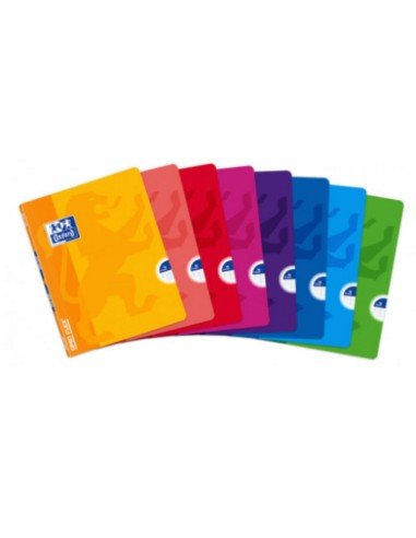 Paq 10 libretas a4 48h 90g cuad5x5 c m colores surtidos oxford classic