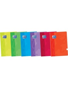 Paq 10 libretas a4 48h 90g 1 horizontal c m colores surtidos oxford classic