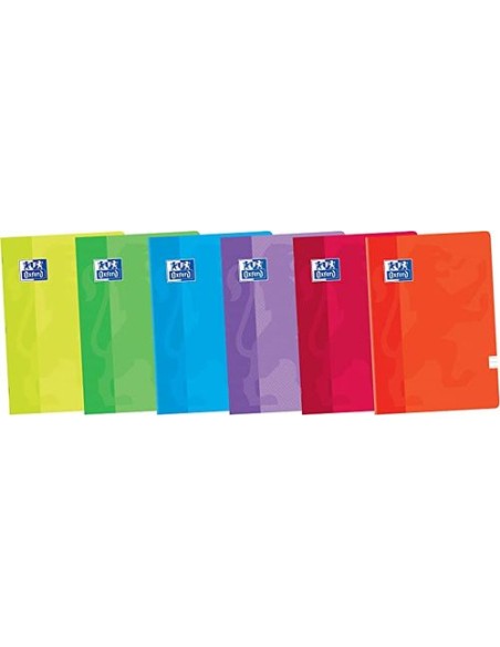 Paq 10 libretas a4 48h 90g 1 horizontal c m colores surtidos oxford classic
