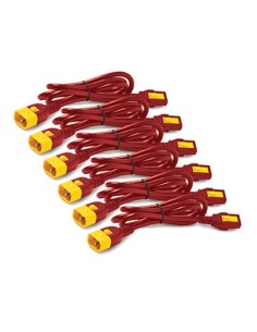 AP8704S-WWX340 cable de transmisión Rojo 1,22 m C13 acoplador C14 acoplador