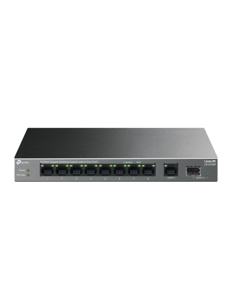 LiteWave LS1210GP switch No administrado Gigabit Ethernet (10/100/1000) Energía sobre Ethernet (PoE) Negro