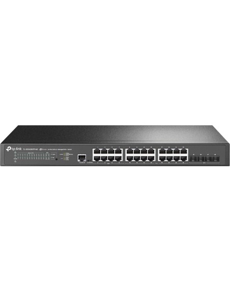 JetStream TL-SG3428XPP-M2 switch Gestionado L2+ 2.5G Ethernet (100/1000/2500) Energía sobre Ethernet (PoE) 1U Negro