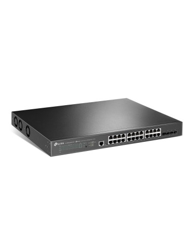 JetStream TL-SG3428XPP-M2 switch Gestionado L2+ 2.5G Ethernet (100/1000/2500) Energía sobre Ethernet (PoE) 1U Negro