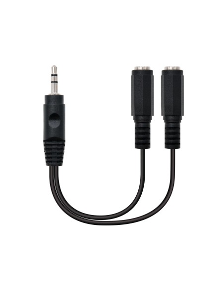 10.24.1200 cable de audio 0,15 m 2 x 3,5mm 3,5mm Negro