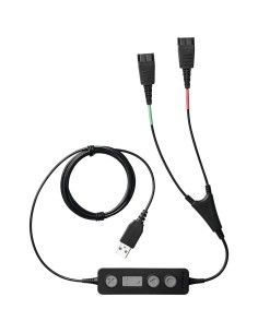Link 265 cable de audio USB2.0 2x QD Negro