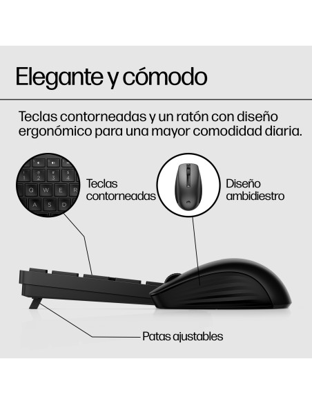 Combo de teclado y ratón inalámbricos 650 Combo de teclado y ratón inalámbricos 650
