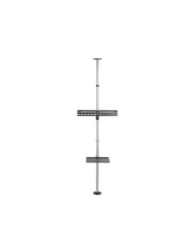 650621 soporte para TV 177,8 cm (70") Negro, Acero inoxidable