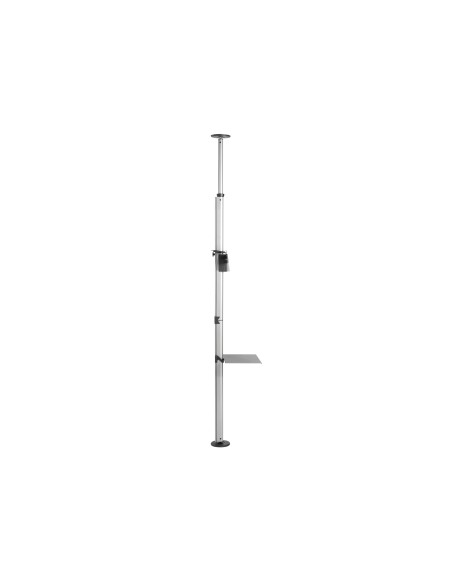 650621 soporte para TV 177,8 cm (70") Negro, Acero inoxidable