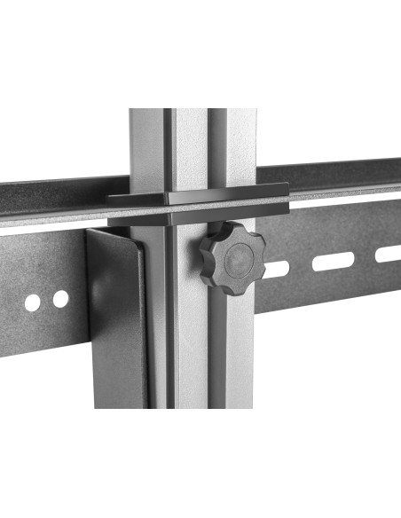 650621 soporte para TV 177,8 cm (70") Negro, Acero inoxidable