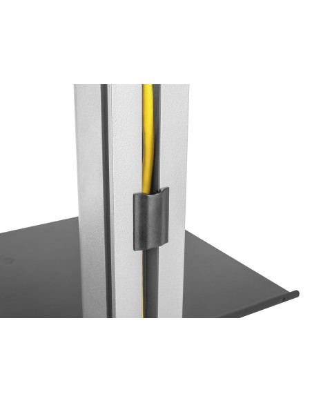 650621 soporte para TV 177,8 cm (70") Negro, Acero inoxidable