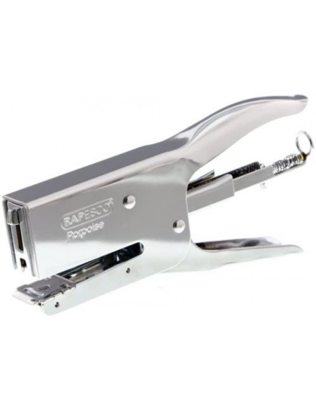 GRAPADORA TENAZA CROMADA RAPESCO 40 HOJAS 24 6 26 6