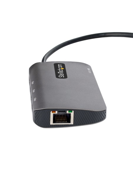 Adaptador Multipuertos USB C, de Vídeo HDMI de 4K y 60Hz, Hub USB-A 3.2 de 3 Puertos de 5Gbps, Entrega de Alimentación PD de 10