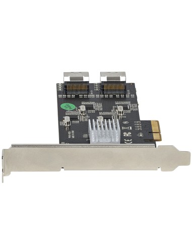 Tarjeta PCIe de 8 Puertos SATA - Tarjeta Adaptadora de Expansión PCI Express SATA con 4 Controladores de Host - Tarjeta Control