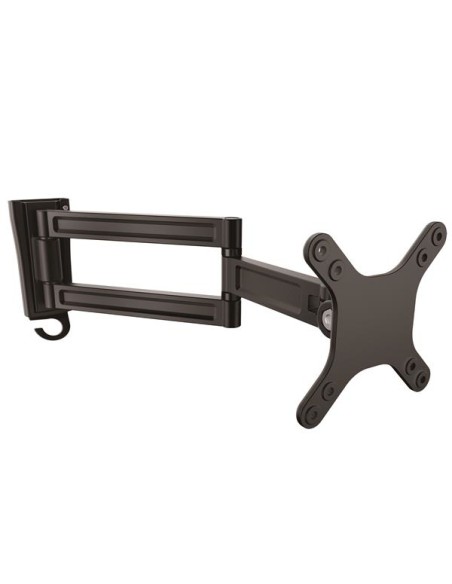 Soporte de pared de doble giro para monitor - Montura VESA para Pantallas de hasta 27 Pulgadas