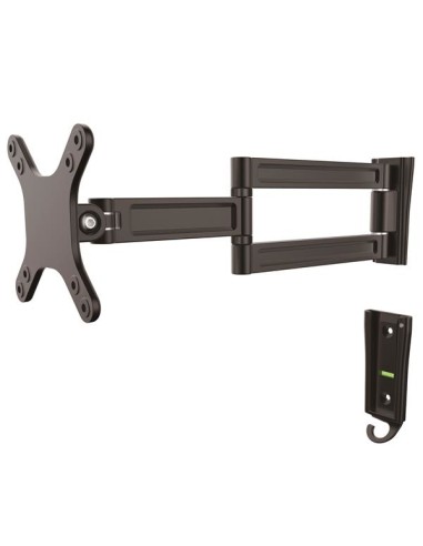 Soporte de pared de doble giro para monitor - Montura VESA para Pantallas de hasta 27 Pulgadas