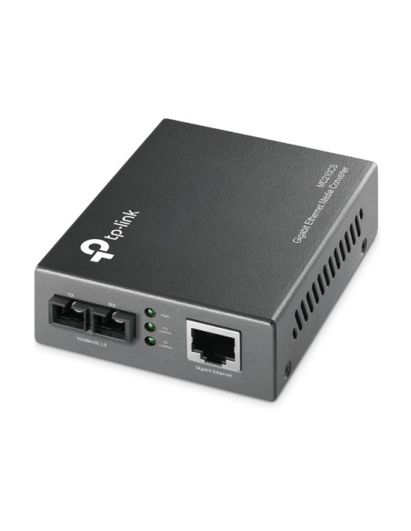 MC210CS convertidor de medio 1000 Mbit/s 1310 nm Monomodo Negro