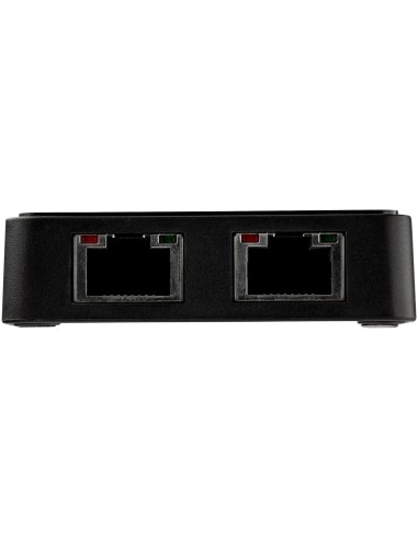Adaptador Tarjeta de Red NIC Externa USB 3.0 2 Puertos Gigabit Ethernet RJ45 y Puerto USB