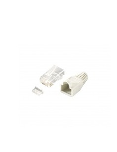 121175 conector RJ-45 Transparente, Blanco