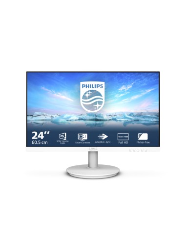 V Line 241V8AW/00 LED display 60,5 cm (23.8") 1920 x 1080 Pixeles Full HD LCD Blanco