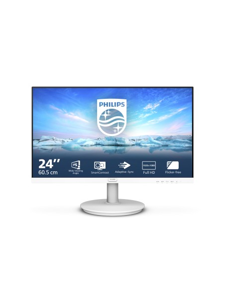 V Line 241V8AW/00 LED display 60,5 cm (23.8") 1920 x 1080 Pixeles Full HD LCD Blanco