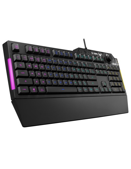 TUF Gaming K1 teclado USB Inglés, Español Negro TUF Gaming K1 teclado USB Inglés, Español Negro