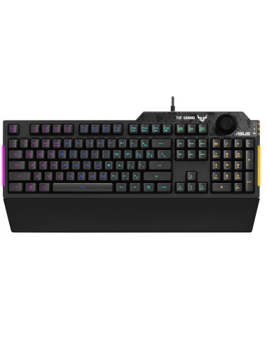 TUF Gaming K1 teclado USB Inglés, Español Negro