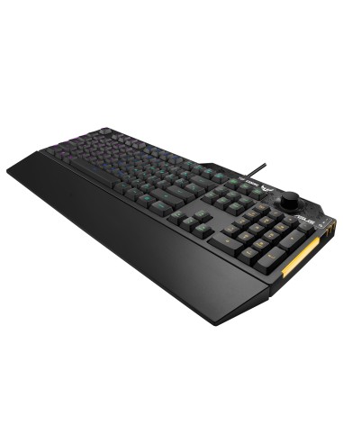 TUF Gaming K1 teclado USB Inglés, Español Negro