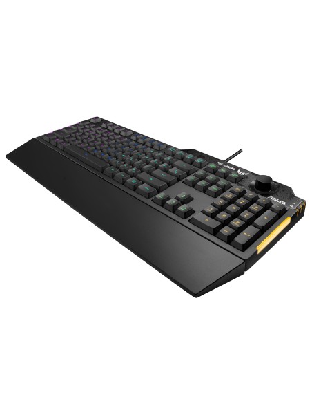 TUF Gaming K1 teclado USB Inglés, Español Negro TUF Gaming K1 teclado USB Inglés, Español Negro