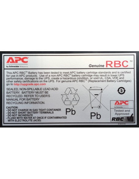 APCRBC140 batería para sistema ups Sealed Lead Acid (VRLA) 192 V