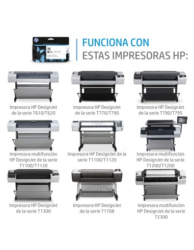 Cartucho de tinta DesignJet 726 negro mate de 300 ml