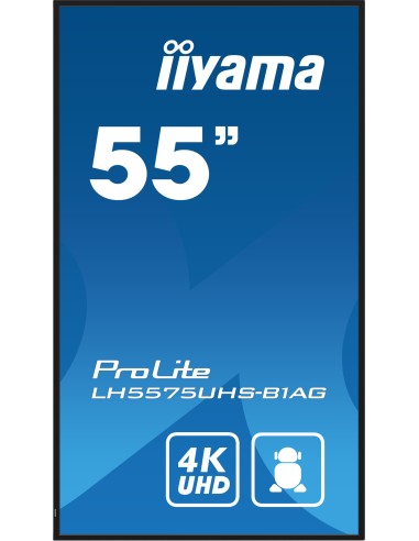 ProLite Pantalla plana para señalización digital 138,7 cm (54.6") LCD Wifi 500 cd / m² 4K Ultra HD Negro Procesador incorporado