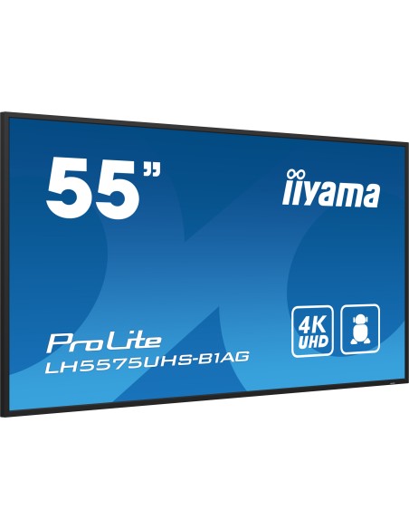 ProLite Pantalla plana para señalización digital 138,7 cm (54.6") LCD Wifi 500 cd / m² 4K Ultra HD Negro Procesador incorporado