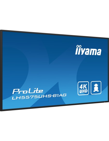 ProLite Pantalla plana para señalización digital 138,7 cm (54.6") LCD Wifi 500 cd / m² 4K Ultra HD Negro Procesador incorporado