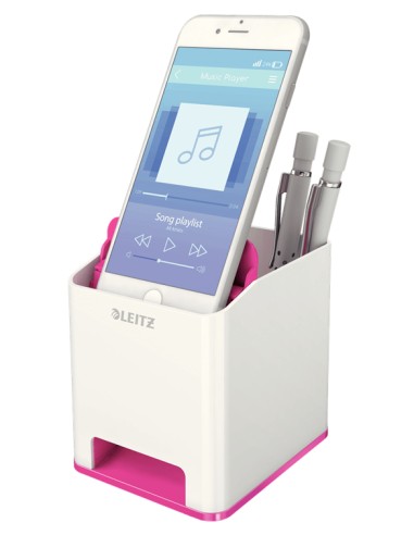 53631023 porta lápices Poliestireno Rosa, Blanco