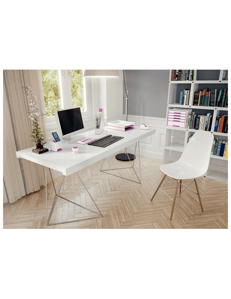 53631023 porta lápices Poliestireno Rosa, Blanco