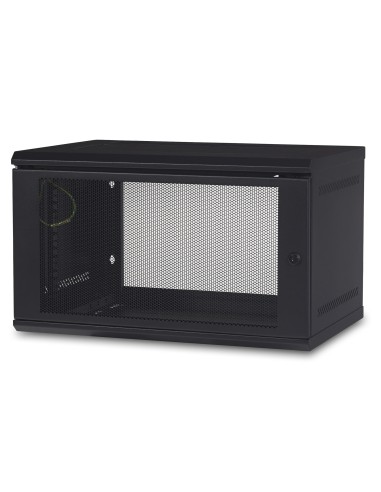 AR106 armario rack 6U Bastidor de pared Negro