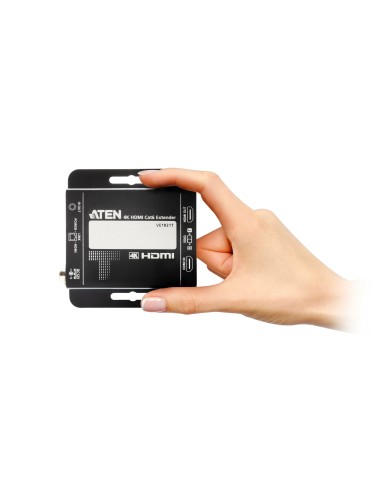 VE1821-AT-G extensor audio/video Transmisor y receptor de señales AV Negro