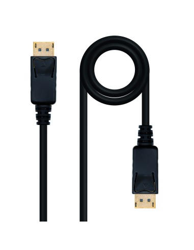 Cable DisplayPort 1.2, DP/M-DP/M, Negro, 10 m