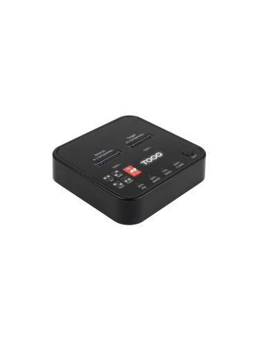 Docking Station USB-C 3.2 Gen 2 Dual Bay para SSD M.2 NGFF/NVMe Clonador, Negro
